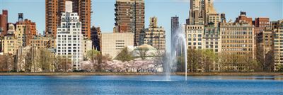Blick vom Central Park zum Guggenheim Museum